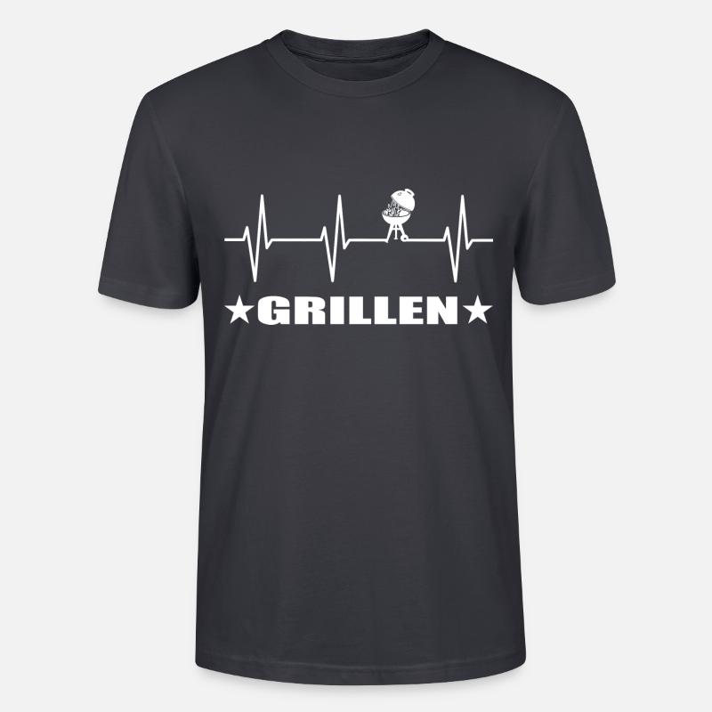 BBQ - Stanley/Stella Unisex Bio-T-Shirt CRAFTER - Dunkles Graublau