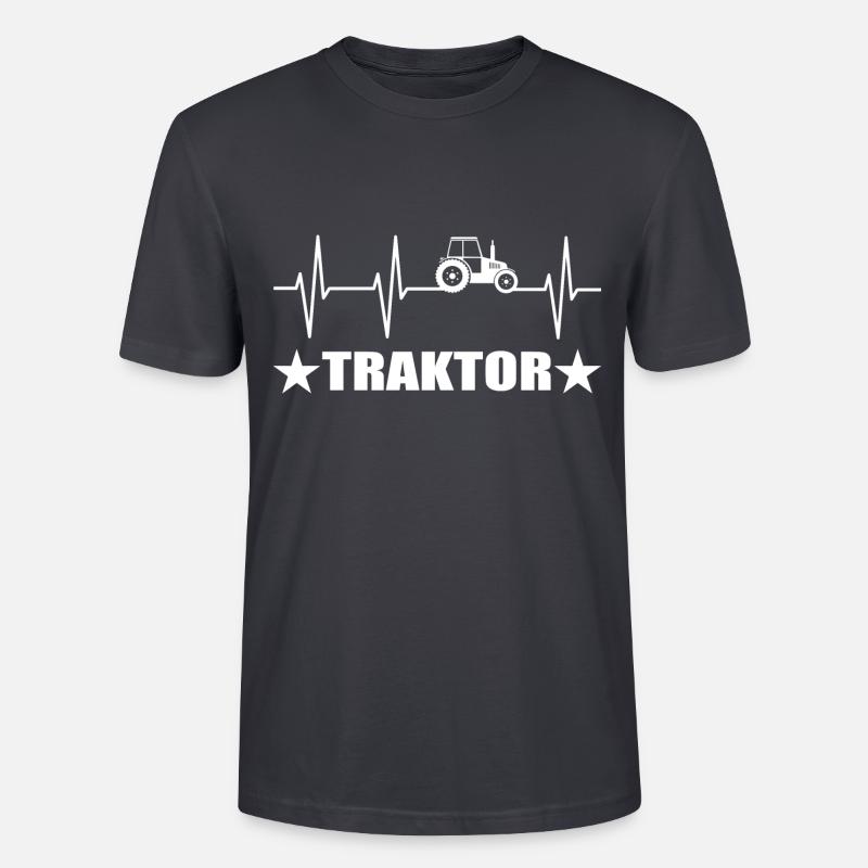 Traktor - Stanley/Stella Unisex Bio-T-Shirt CRAFTER - Dunkles Graublau