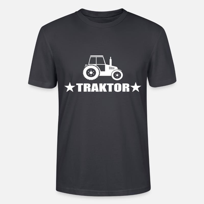 Traktor - Stanley/Stella Unisex Bio-T-Shirt CRAFTER - Dunkles Graublau