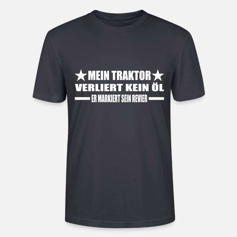 Traktor - Stanley/Stella Unisex Bio-T-Shirt CRAFTER - Dunkles Graublau
