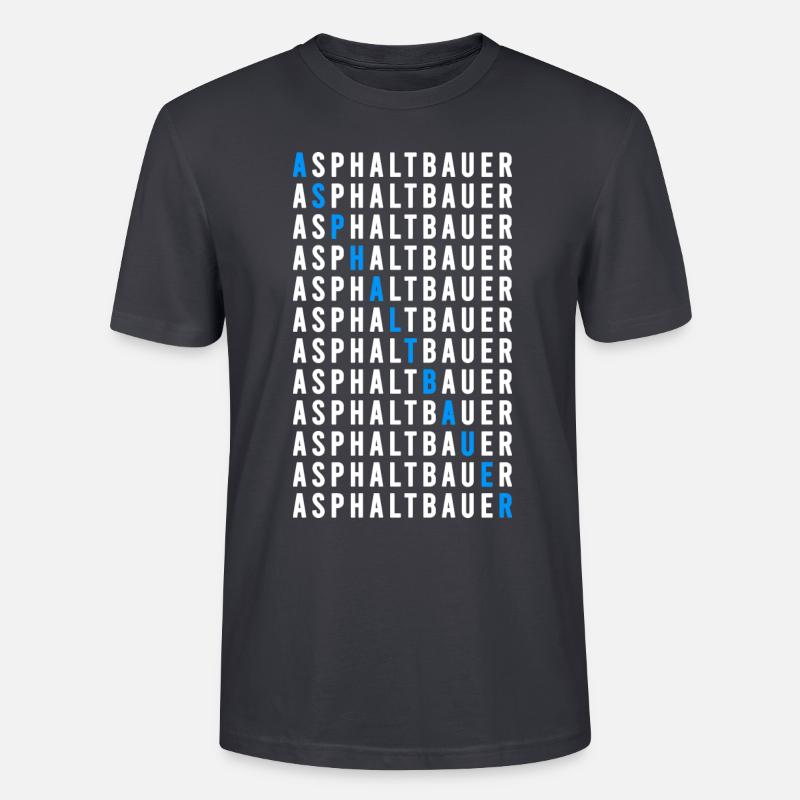 Asphaltbauer - Stanley/Stella Unisex Bio-T-Shirt CRAFTER - Dunkles Graublau