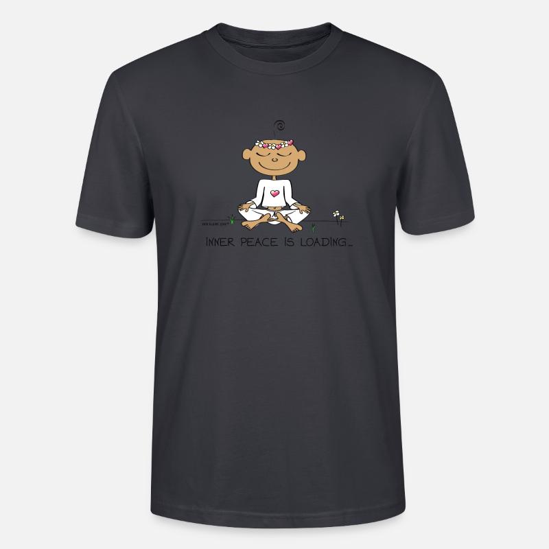 Inner Peace is Loading ... - Stanley/Stella Unisex Bio-T-Shirt CRAFTER - Dunkles Graublau