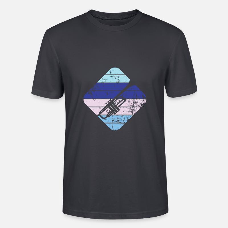 Trompete - Stanley/Stella Unisex Bio-T-Shirt CRAFTER - Dunkles Graublau