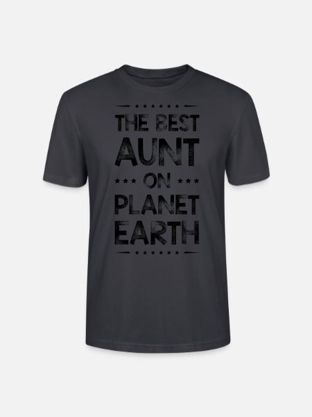 Best Aunt Saying - Stanley/Stella CRAFTER Unisex Organic T-Shirt - India Ink Grey
