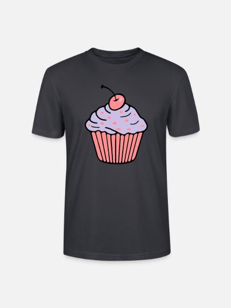 Cupcake - Stanley/Stella CRAFTER Unisex Organic T-Shirt - India Ink Grey