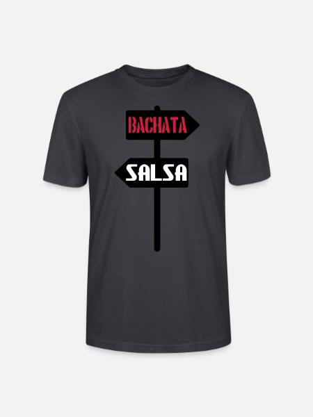 Bachata salsa sign - Stanley/Stella CRAFTER Unisex Organic T-Shirt - India Ink Grey