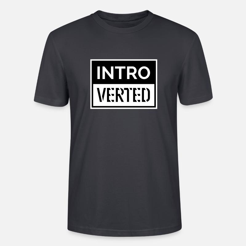 Introvertiert - Stanley/Stella Unisex Bio-T-Shirt CRAFTER - Dunkles Graublau