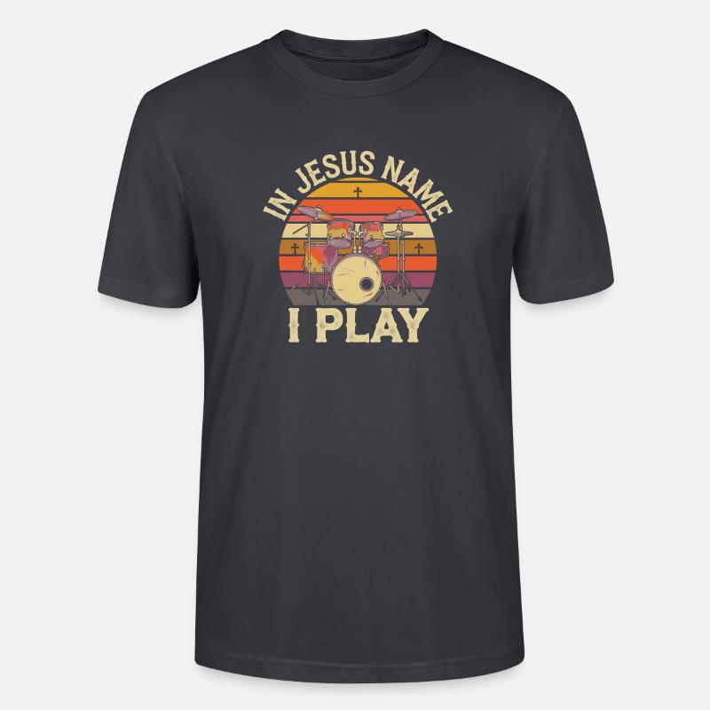 Dynamique dans le culte - T-shirt bio CRAFTER Stanley Stella Unisexe - bleu gris foncé