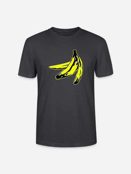 warholish banana peel - Ekologisk T-shirt CRAFTER unisex från Stanley/Stella - mörkt gråblå
