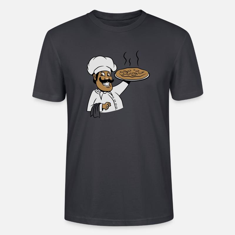 cuire la pizza de cuisson - T-shirt bio CRAFTER Stanley Stella Unisexe - bleu gris foncé