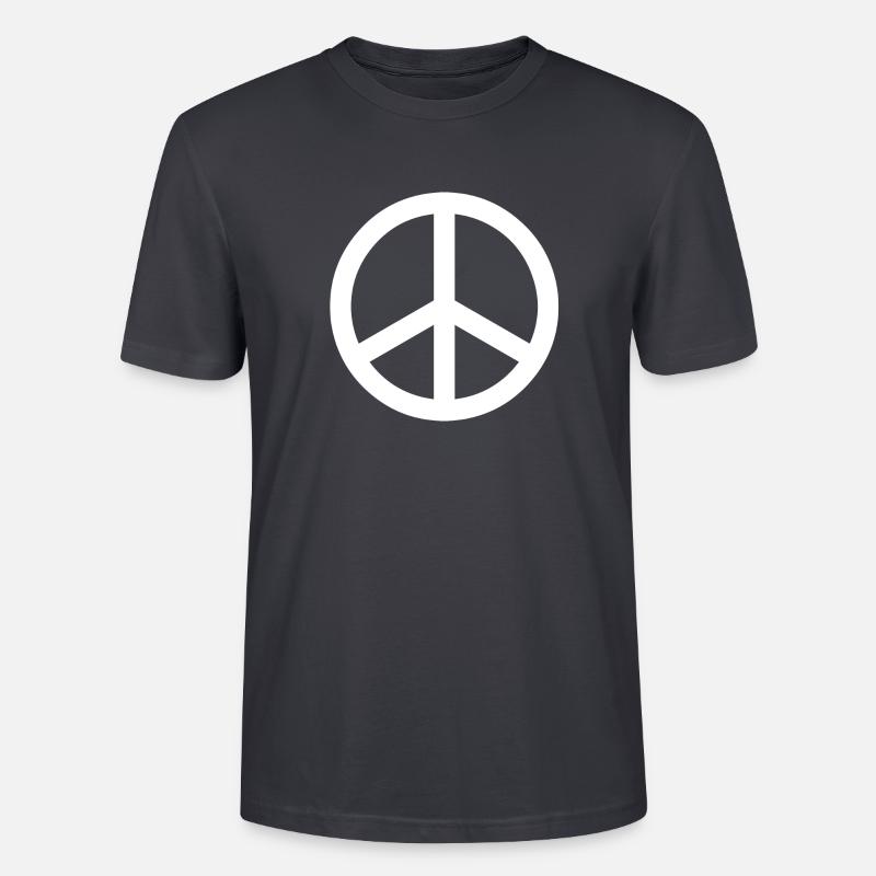 Peace - Stanley/Stella Unisex Bio-T-Shirt CRAFTER - Dunkles Graublau