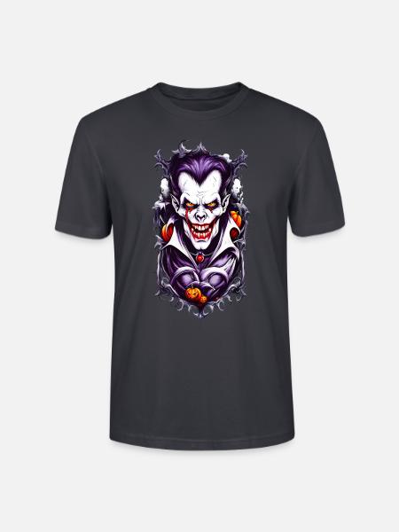 Spooky Vampire Halloween - T-shirt bio CRAFTER Stanley Stella Unisexe - bleu gris foncé
