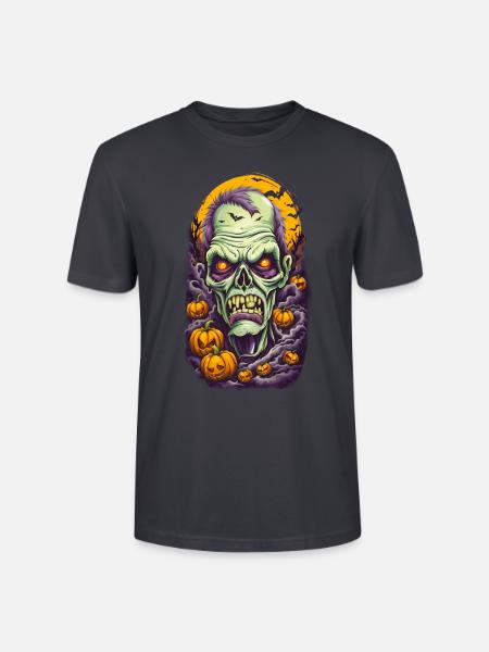 Halloween Zombie - Stanley/Stella CRAFTER Unisex Organic T-Shirt - India Ink Grey