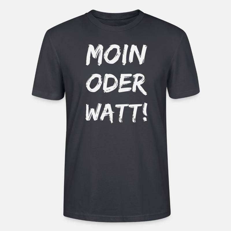 moin oder watt - Stanley/Stella Unisex Bio-T-Shirt CRAFTER - Dunkles Graublau
