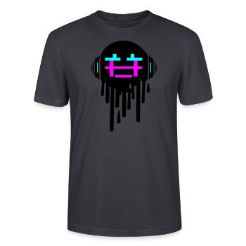 Blobby - Stanley/Stella Unisex Bio-T-Shirt CRAFTER - Dunkles Graublau - Vorne - Alina (178cm) & Michal (187cm)