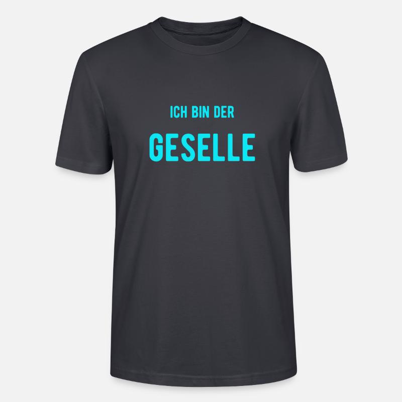 ich bin der Geselle - Stanley/Stella Unisex Bio-T-Shirt CRAFTER - Dunkles Graublau