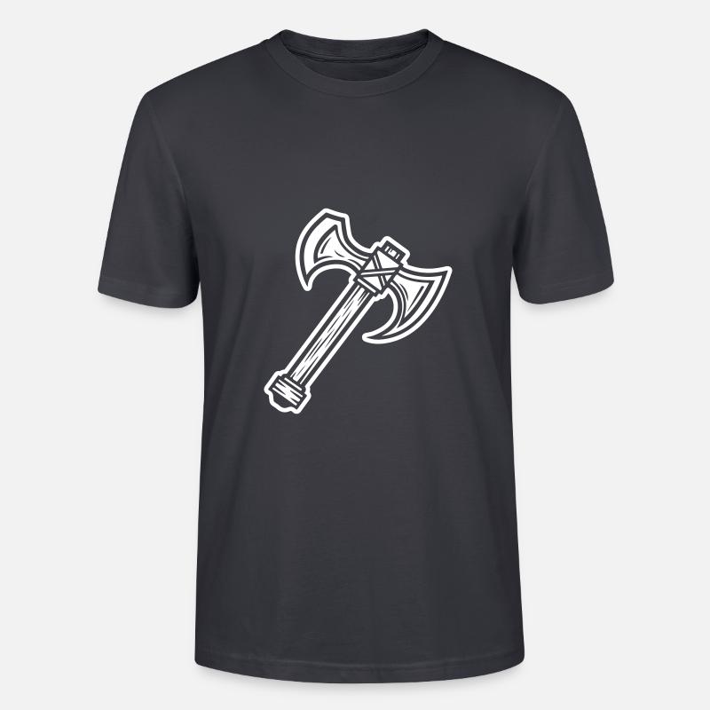 Axt Element - Stanley/Stella Unisex Bio-T-Shirt CRAFTER - Dunkles Graublau