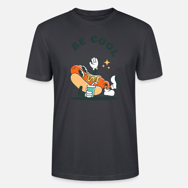 COOL SEIN - Stanley/Stella Unisex Bio-T-Shirt CRAFTER - Dunkles Graublau