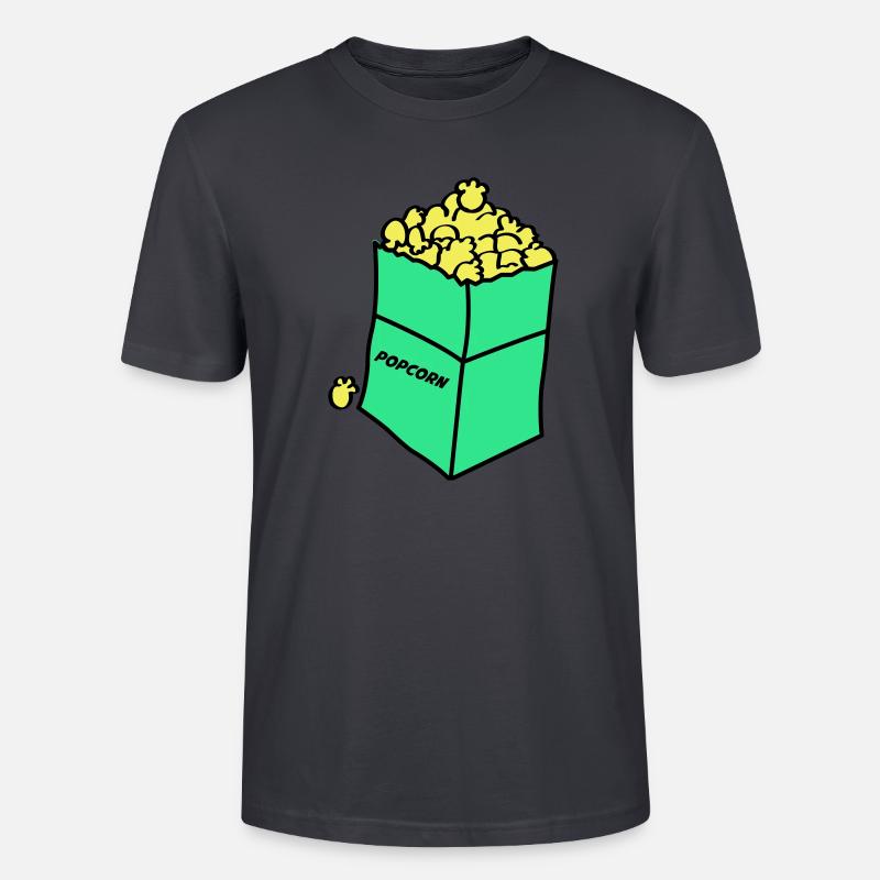 popcorn 02 - Stanley/Stella Unisex Bio-T-Shirt CRAFTER - Dunkles Graublau