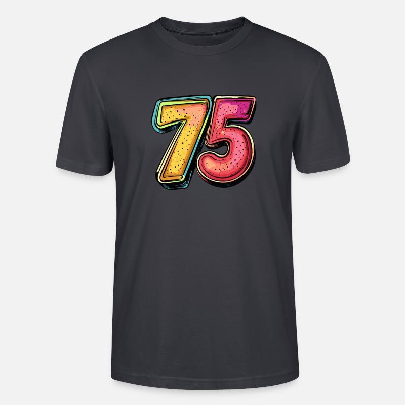 Bande dessinée à 75 numéros - T-shirt bio CRAFTER Stanley Stella Unisexe - bleu gris foncé