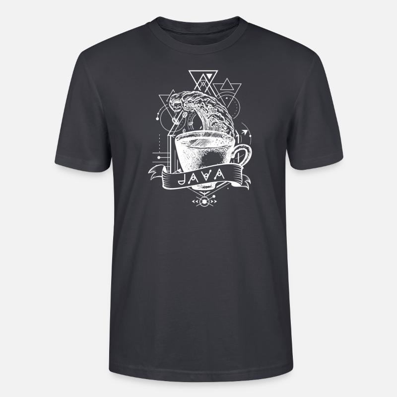 Java Programmiersprache - Stanley/Stella Unisex Bio-T-Shirt CRAFTER - Dunkles Graublau