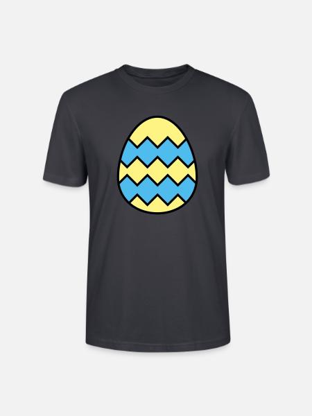 Easter egg jagged - Stanley/Stella CRAFTER Unisex Organic T-Shirt - India Ink Grey