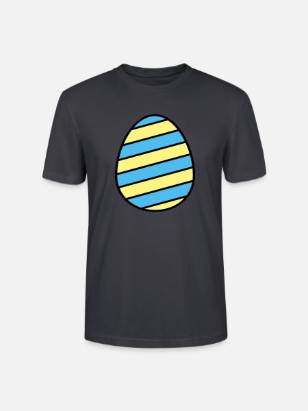 Osterei farbenfroh - Stanley/Stella Unisex Bio-T-Shirt CRAFTER - Dunkles Graublau