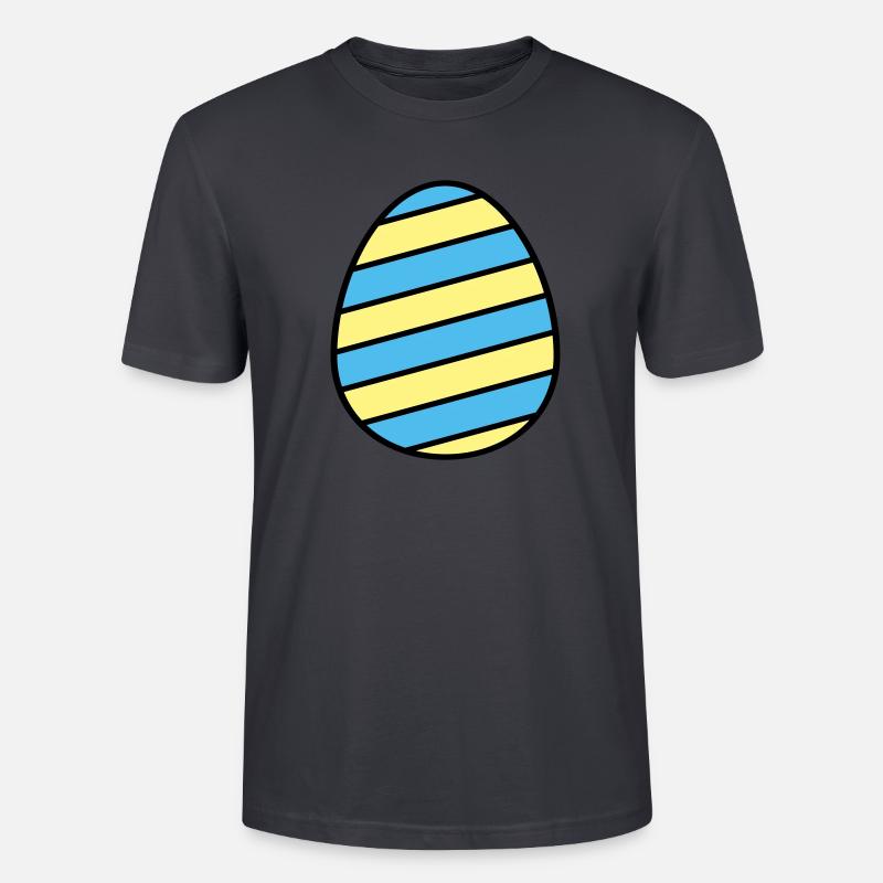 Osterei farbenfroh - Stanley/Stella Unisex Bio-T-Shirt CRAFTER - Dunkles Graublau