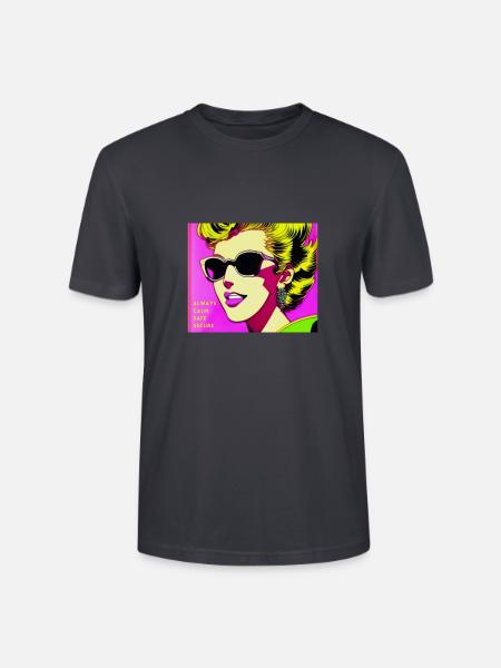 Always calm safe secure - Stanley/Stella CRAFTER Unisex Organic T-Shirt - India Ink Grey
