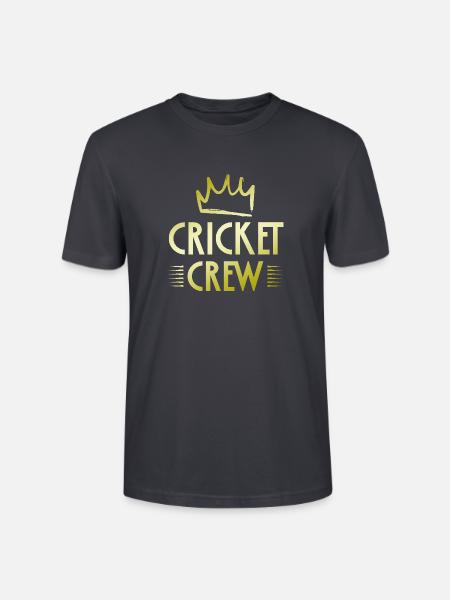 Cricket Crew - Stanley/Stella Unisex Bio-T-Shirt CRAFTER - Dunkles Graublau