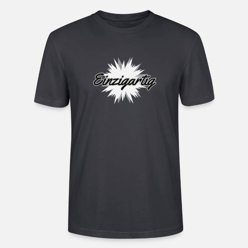 Einzigartig - Stanley/Stella Unisex Bio-T-Shirt CRAFTER - Dunkles Graublau