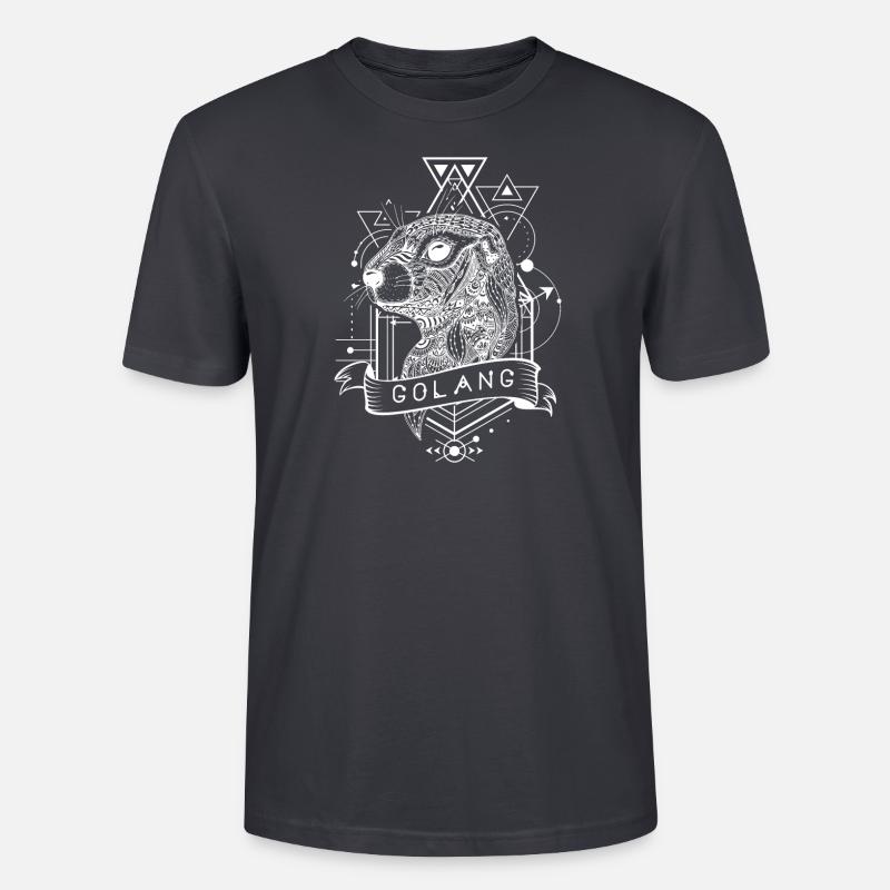 golang go Programmiersprache - Stanley/Stella Unisex Bio-T-Shirt CRAFTER - Dunkles Graublau