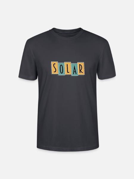 Solar | Hotelanzeiger - Stanley/Stella Unisex Bio-T-Shirt CRAFTER - Dunkles Graublau