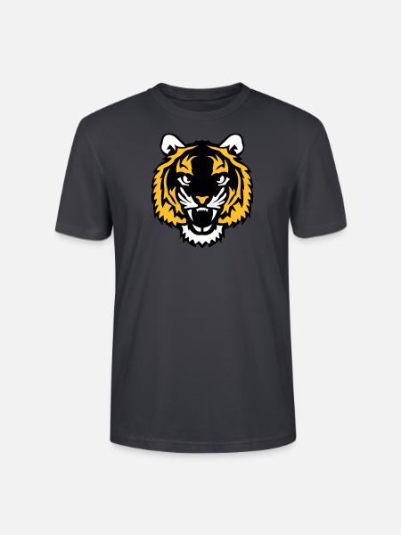 tiger wild animal 28012 - Stanley/Stella CRAFTER Unisex Organic T-Shirt - India Ink Grey
