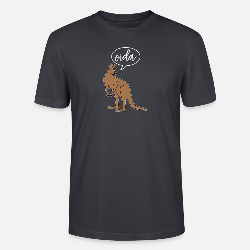 Oida Austria dialect dialect - Stanley/Stella CRAFTER Unisex Organic T-Shirt - India Ink Grey