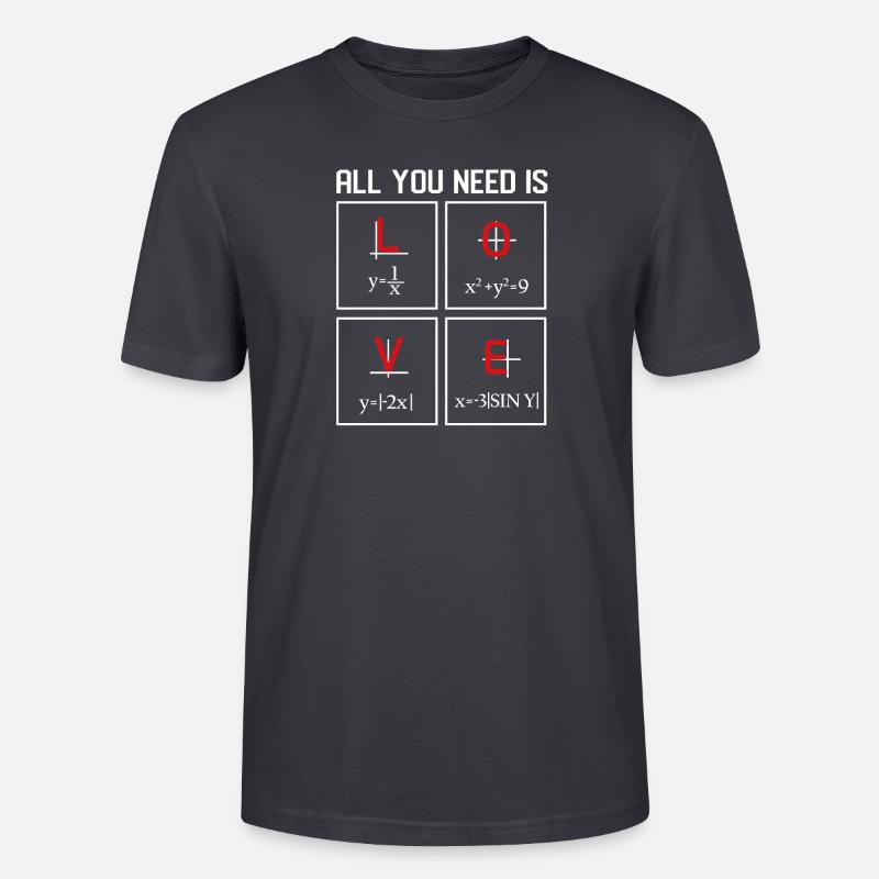Math Design - Stanley/Stella Unisex Bio-T-Shirt CRAFTER - Dunkles Graublau