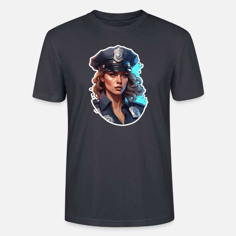 Polizei / Einsatz / Beruf / Job / Einsatzkräfte - Stanley/Stella Unisex Bio-T-Shirt CRAFTER - Dunkles Graublau