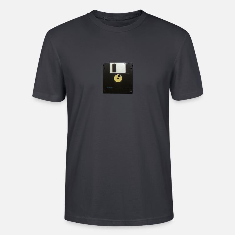 Floppy Disk - Stanley/Stella Unisex Bio-T-Shirt CRAFTER - Dunkles Graublau