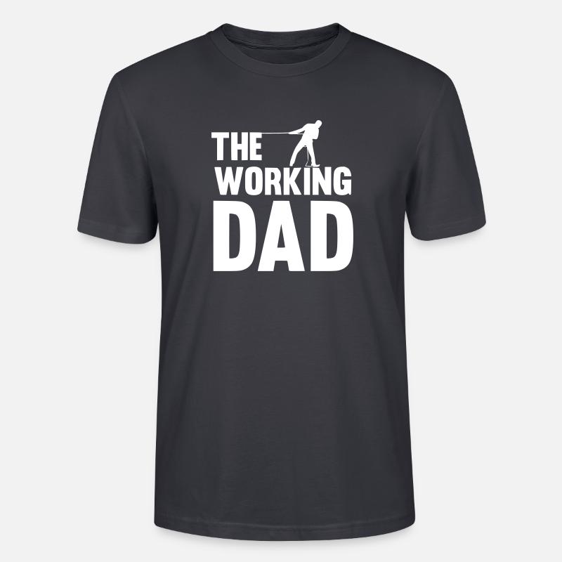 The working dad - T-shirt bio CRAFTER Stanley Stella Unisexe - bleu gris foncé