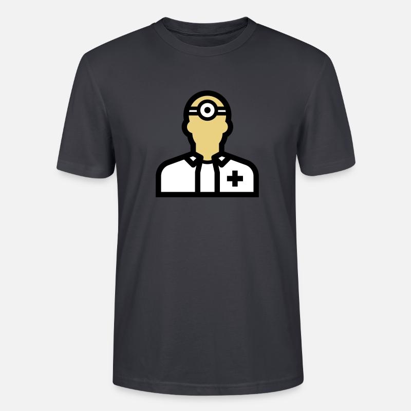 Pflegepersonal, Krankenpfleger, Pfleger, Arzt, - Stanley/Stella Unisex Bio-T-Shirt CRAFTER - Dunkles Graublau