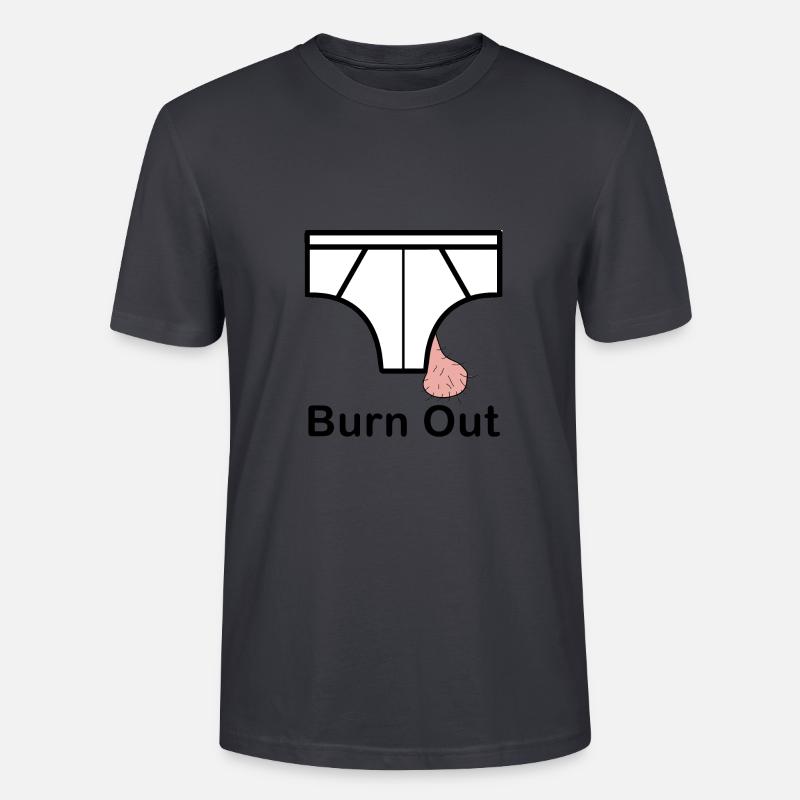 Burn (e) Out - Stanley/Stella Unisex Bio-T-Shirt CRAFTER - Dunkles Graublau