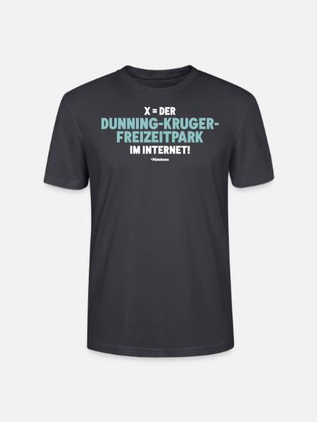 Dunning-Kruger Funpark Online - Stanley/Stella Unisex Bio-T-Shirt CRAFTER - Dunkles Graublau