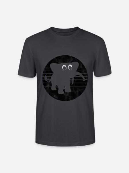 Elefanten Elefant für Kinder - Stanley/Stella Unisex Bio-T-Shirt CRAFTER - Dunkles Graublau