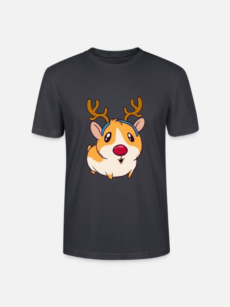 Hamster - Stanley/Stella Unisex Bio-T-Shirt CRAFTER - Dunkles Graublau
