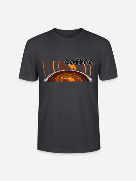 Kaffee, das dufte Getränk. - Stanley/Stella Unisex Bio-T-Shirt CRAFTER - Dunkles Graublau