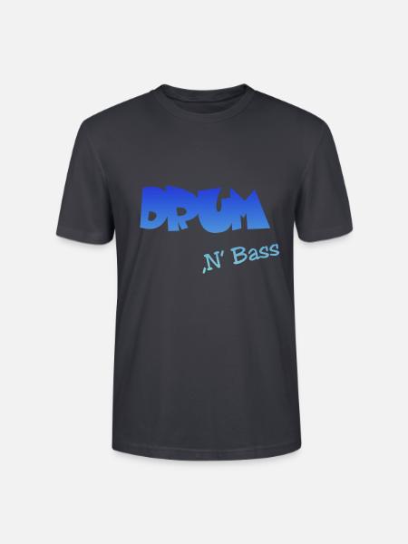 Drum n Bass - Stanley/Stella Unisex Bio-T-Shirt CRAFTER - Dunkles Graublau