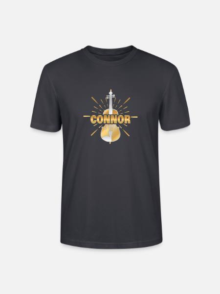 Connor als Violinist - Stanley/Stella Unisex Bio-T-Shirt CRAFTER - Dunkles Graublau