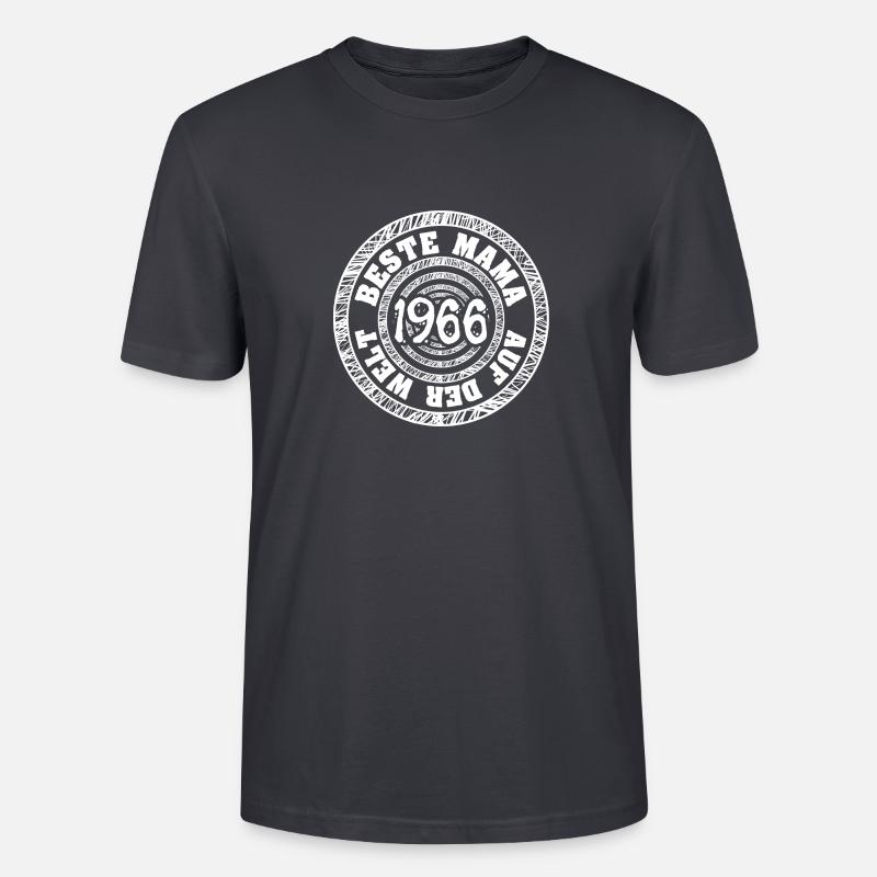 Mutter 1966 - Stanley/Stella Unisex Bio-T-Shirt CRAFTER - Dunkles Graublau