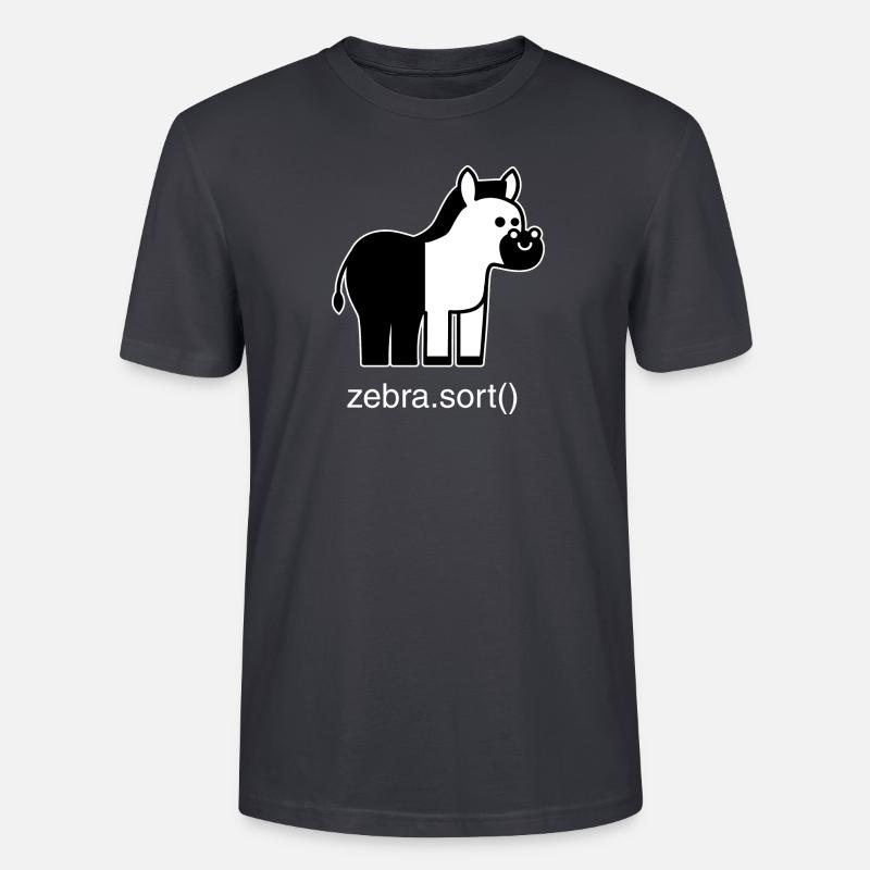 Assorted zebra - Stanley/Stella CRAFTER Unisex Organic T-Shirt - India Ink Grey