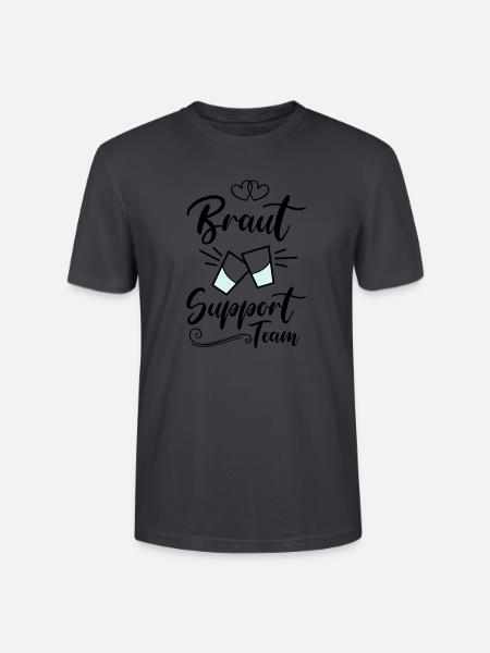 braut support team kurze - Stanley/Stella Unisex Bio-T-Shirt CRAFTER - Dunkles Graublau